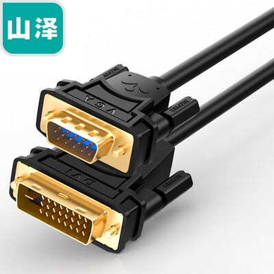 

Shanze (SAMZHE) DVI24 + 1 to VGA cable 3 m DVI-D digital high-definition converter computer monitor 24 +5 graphics cable DV-D030