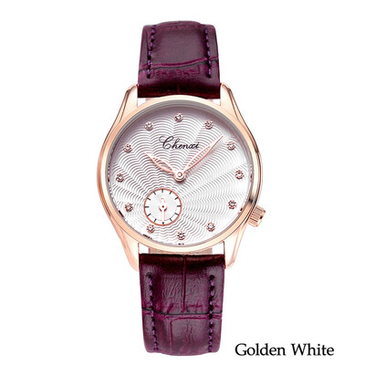 

CHENXI Brand Women Casual Watch Quartz Wrist Watch Leather Strap Business Elegant Rhinestones Clock