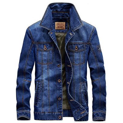 

New autumn cowboy jacket men's body retro cowboy jacket male youth Korean denim tide male jacket