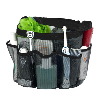 

Mesh Shower Caddy, сухая сумка для сухих сухих туалетов Oxford Hanging Toiletry для шампуня, кондиционера, мыла и других принадлеж