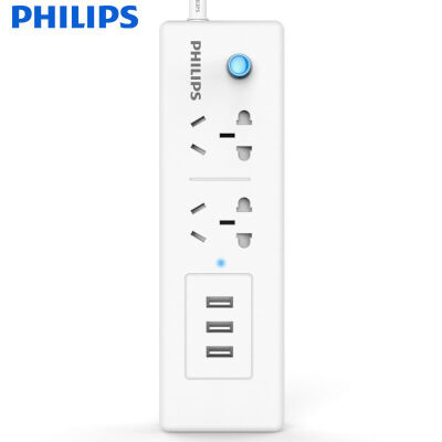 

Philips (PHILIPS) гнездо USB 3USB2.4A полная длина монтажной платы 1,6 метра / линейная плата / ряд строк / ряд новых национальных стандартов безопасности для детей