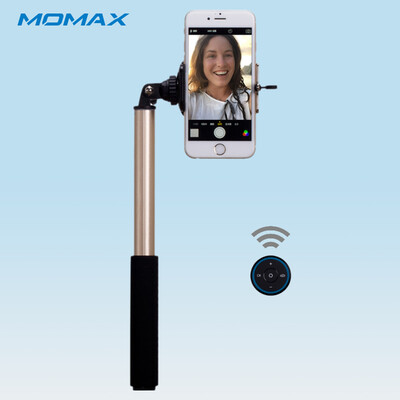 

MOMAX Bluetooth selfie stick with remote control for iOS&Andriod Gold