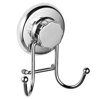 

Shower Towel Hanger Hook With Suction Cups 2 PackStainless Steel