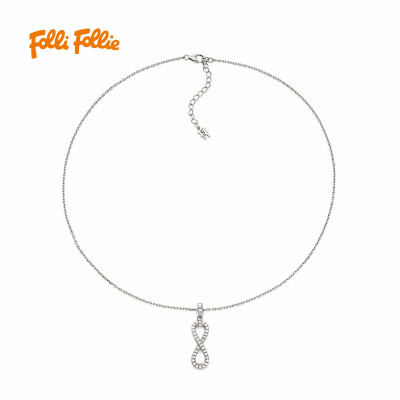 

Folli Follie Ms. Fu Li Fu Li INFINITY COLLECTION series silver necklace 3N17S013C