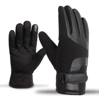 

Motorcycle Gloves Men Winter Touch Screen Thick Plus Cashmere Warm Outdoor Anti-skid Sports Wind Riding Riding Leather Gloves