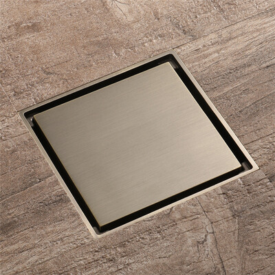 

HIDEEP Bathroom accessories Square Green bronze bathroom floor drain