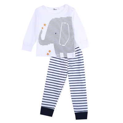 

Newborn Baby Boys Outfits Elephant Top T-Shirt Pants Clothing Set 024Months