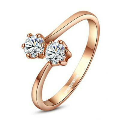 

yoursfs® 18k rose позолоченные любовь любовь кольца обещания использовать австрийский кристалл модные украшения