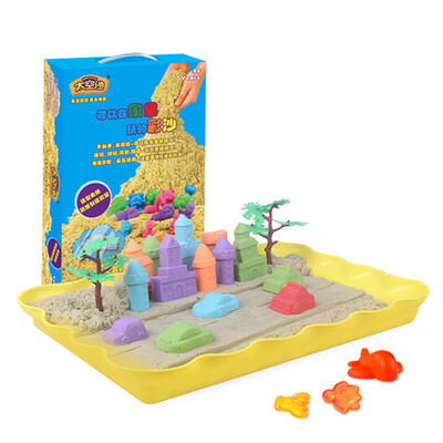 

Space Sand (SPACE SAND) игрушки песок цветной песок цветной песок Марс электрорегулировка детские игрушки ручной работы DIY комплект MS-800G замок
