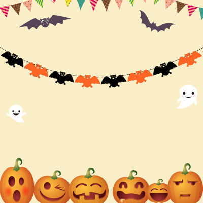 

Halloween Decorations Charming Pull Flowers DIY Paper Material Accessories Bat Devil Pumpkin Witch Spider Festival Triangle flag