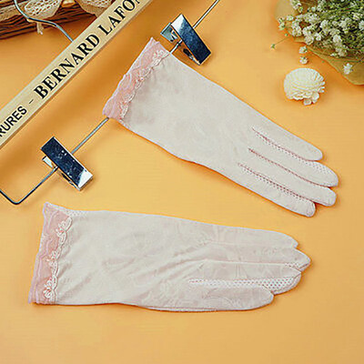 

summer sun gloves anti-UV anti-skid short section of pure cotton ladies gloves