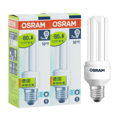 

[Jingdong супермаркет] Т3 OSRAM OSRAM стандарта теплого белого КЛЛ 7W E27 (два пакета)
