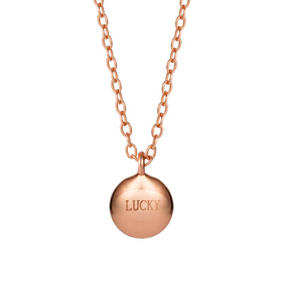

Shin Kong Jewelry lucky lucky series necklace s925 silver short chain female rose gold