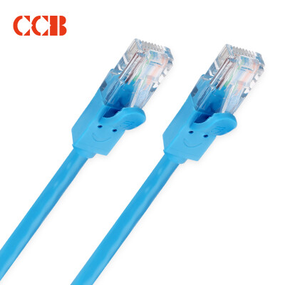 

CCB Super Cat 5 cable 8 core twisted Gigabit high speed oxygen free copper network jumper 8P8C copper gold plated contact wire 1M blue CT5-Y-1010BL