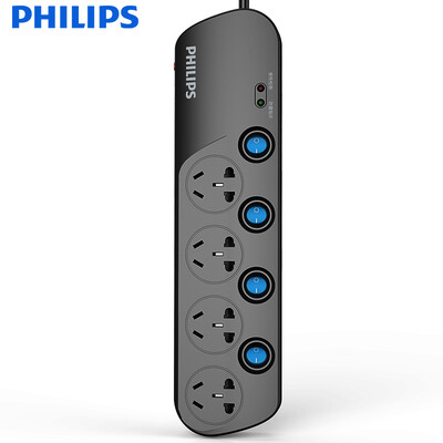 

PHILIPS lightning protection socket board anti-surge power overload protection four holes