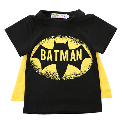 

Cartoon Children Tee baby boy short sleeve sweater Batman Superman