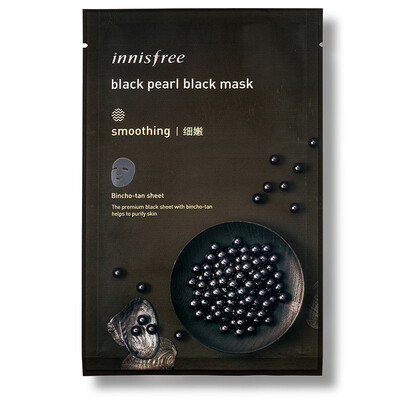 

Innisfree Black Pearl Facial Mask Premium Black Sheet Smoothing 23ml