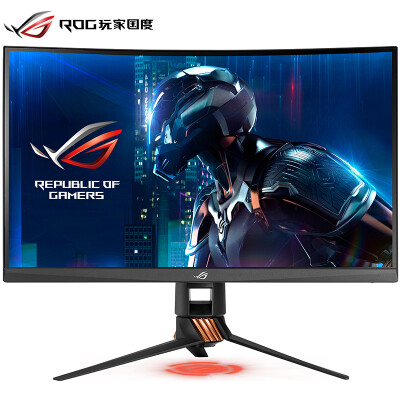 

ASUS ROG Player Страна PG27VQ 27 дюймов 165HZ1800R Кривизна 2K Высокий G-Sync Вероисповедание Игровой монитор (интерфейс HDMI / DP / USB)