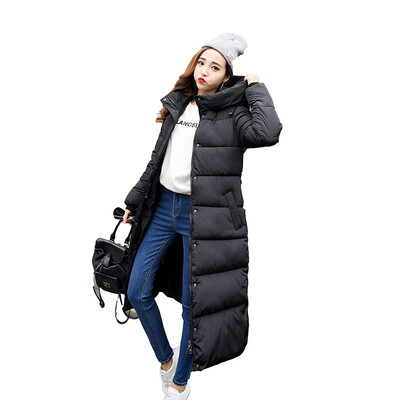 

Cotton dress long knee Slim thickening down jacket long section of large winter cold cotton jacket coat coat
