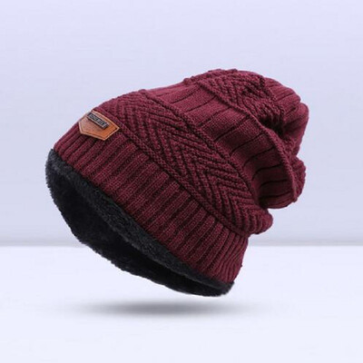 

Autumn Men Winter Hat Boys Warm Baggy Hat Men Cotton Cap Women Hat Thick Bonnet Skullies Beanie Soft Knitted Beanies