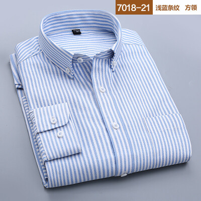 

Business Style Men Shirt Fashion Long Sleeve Solid Color Spring Autumn Slim