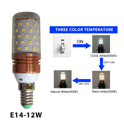 

12w триколор светодиодные лампочки - ( 85V-265V~ )