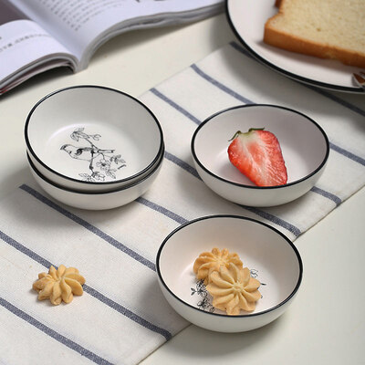 

A Ting A series of ceramic dishes birdstwitter&fragrance of flowers 4 piece dish dish seasoning soy sauce