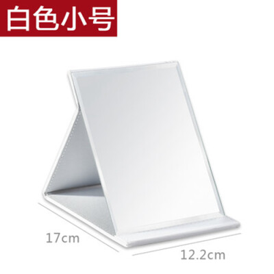 

Cntomlv Mirror folding cosmetic mirror Desktop portable lenses thickening high-definition fashion simple mirror students