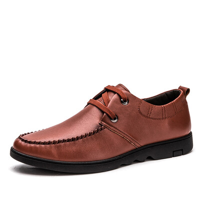 

Aokang men&39s British casual shoes men&39s breathable soft leather shoes 165111136 red brown 39 yards