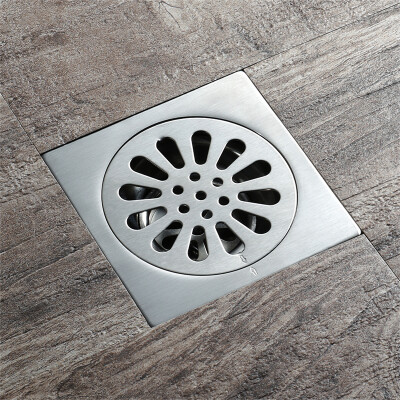 

HIDEEP Bathroom accessories 201 stainless steel Square round floor drain