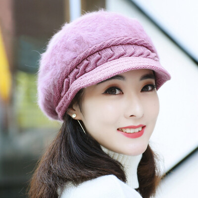 

Plus hat thickened hat lady winter turtles rabbit knitted hat female autumn winter rabbit hat