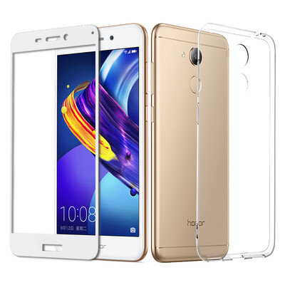 

Shell film set ESCASE glory V9Play mobile phone shell to send full-screen white steel film all-inclusive drop series soft shell protective cover transparent