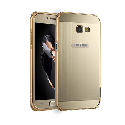 

Корпус для Samsung Galaxy A5 2017 Алюминиевый бампер + акриловая панель Назад Глянцевая обложка для Samsung A520