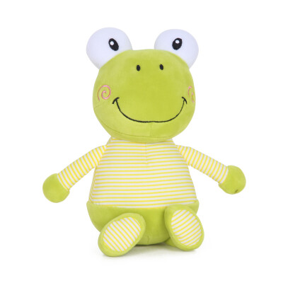 

Jin Yang creative GA Creatives baby crib bell plush puzzle trolley soothing toys Music bell pet doll doll small frog 25cm