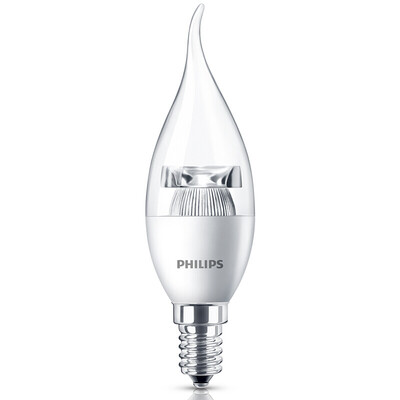 

Philips (PHILIPS) Светодиодные лампы раскачиваются прозрачным прозрачным E14 200lm 3w экономичный 2700k теплый светлый цвет поддержки