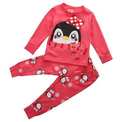 

Hot Cartoon Sleepwear Baby Kids Boys Girls Cotton Nightwear Pj's Pyjamas set