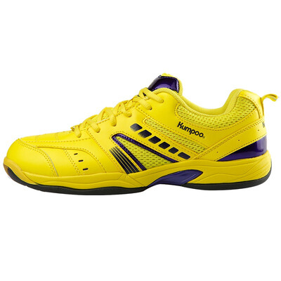 

(KUMPOO) smoked badminton shoes men and women couples sports shoes professional feather shoes KH-19 lemon yellow 41 yards