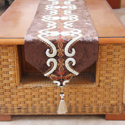 

Cntomlv modern simple fashion table runner European style Luxury Sino