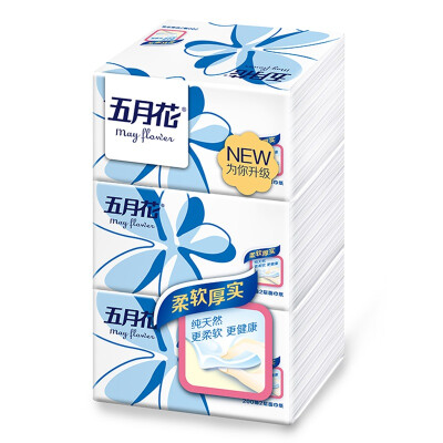 

May Flower (May Flower) pumping pure thick classic 2 layer 200 pumping facial tissue * 3 package (small size