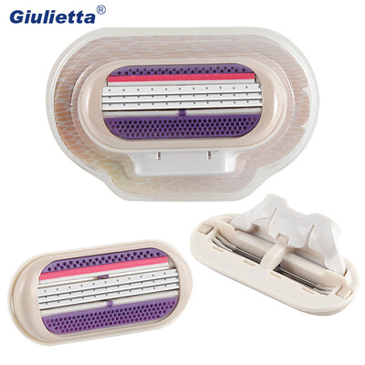

Giulietta Women Armpit Care Hair Removal Razor Stainless Steel Razor Blade 3 Layer Convenient GF2031