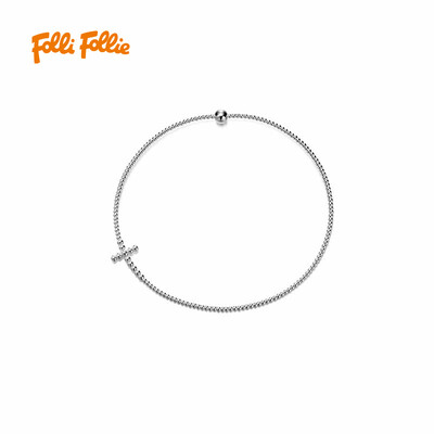 

Folli Follie Lady Fuli Li Carma Beads Silver Cross Necklace 1N17F005