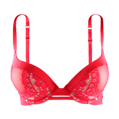 

VICTORIA'S SECRET Виктории Секрет красный г-жа собрать бюстгальтер 341029 GP4 32C