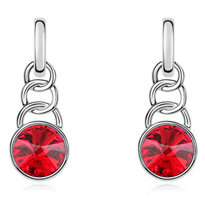 

Fashion Austrian Crystal Jewelry Drop Earrings For Women Evening Party Jewelry 9804