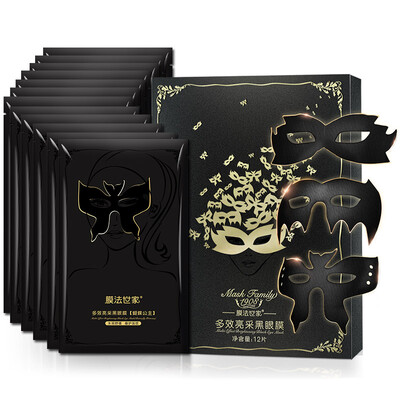 

Membrane family of multi-effect bright black eye mask 12 fashion seductive bright eyes bright