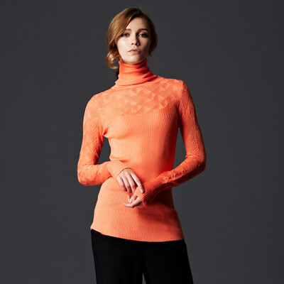 

Recife Marc Rebecca simple wild high collar collar sweater shirt shirt female 55007D gray S