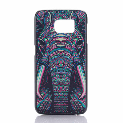 

Cartoon Plastic Phone Accessories Back Skin Case Cover for Samsung Galaxy S6 - Elephant