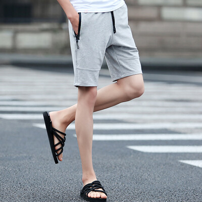

2017 summer new men's casual pants sports cotton shorts 5 points in five pants as gift for men's