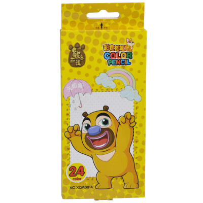 

Sanwood SUNWOOD bear infested cartoon 24 color hexagonal color pencil XCM0014 student stationery