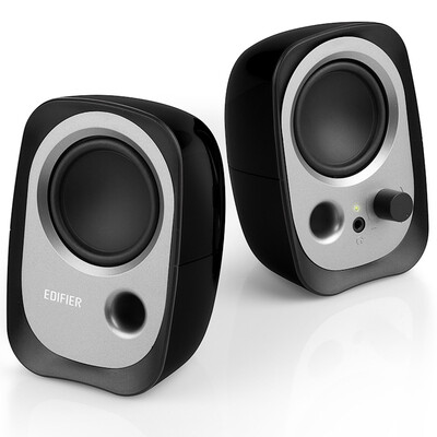 

Edifier (EDIFIER) R12U внешний вид мод, звук чистый начальный уровень мини 2.0 настольный аудио ноутбук динамики компьютерные колонки черный