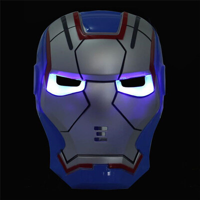 

LED Светящиеся Superhero Альтман Маска Маска Человек-паук Железный человек Халк Бэтмен партии мультфильм для Дня защиты детей косплей